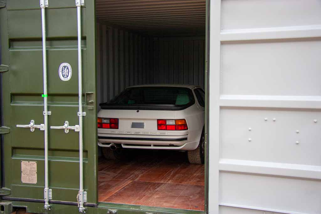 Car in a container